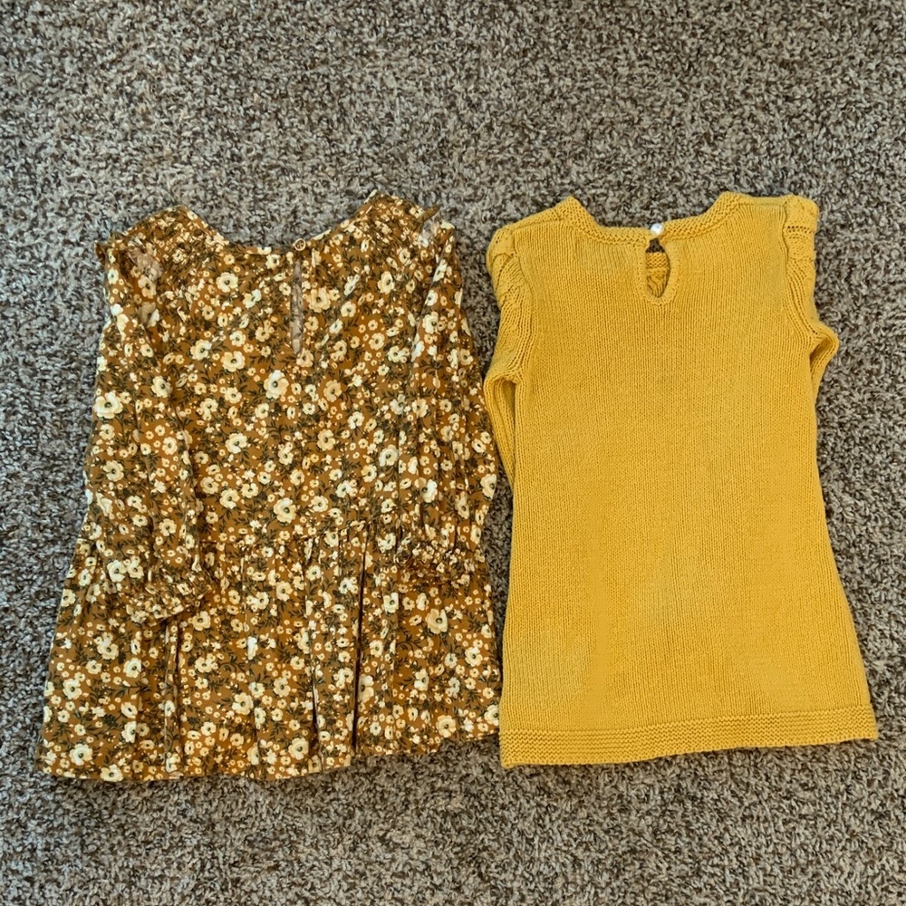 Old Navy Mustard Cable Knit Sweater - Picture 2 of 5